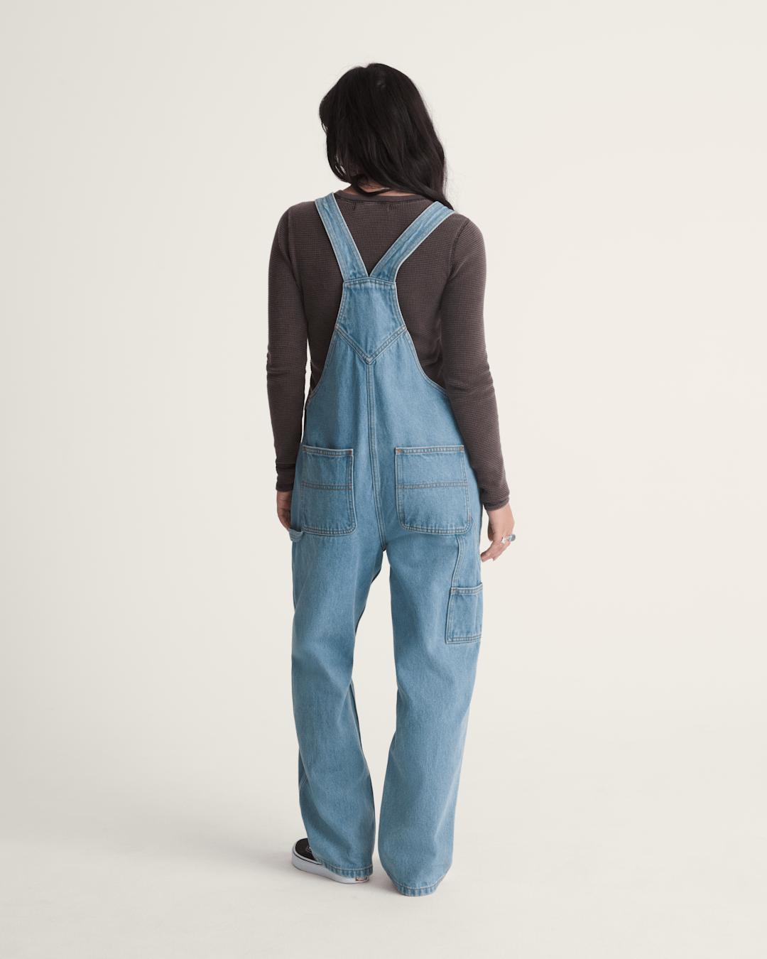 Vans Chore Denim Overall in Stonewash Blue
