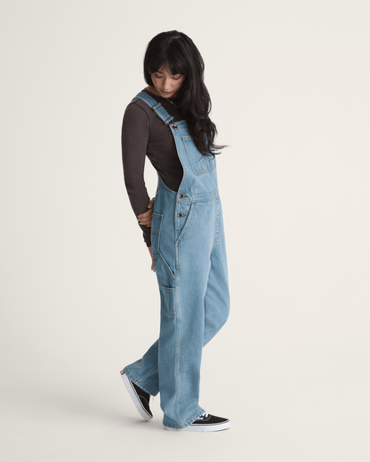Vans Chore Denim Overall in Stonewash Blue