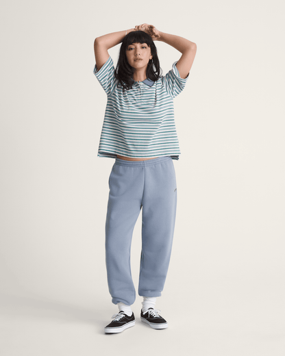 Vans Salton Fleece Jogger Pants in Glacial Slate Blue
