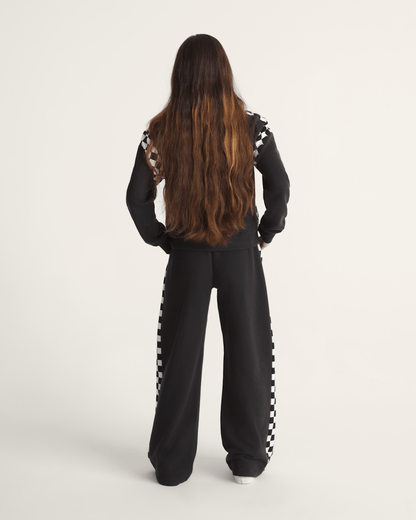 Vans Rookie Track Sweatpants in Checkerboard Black