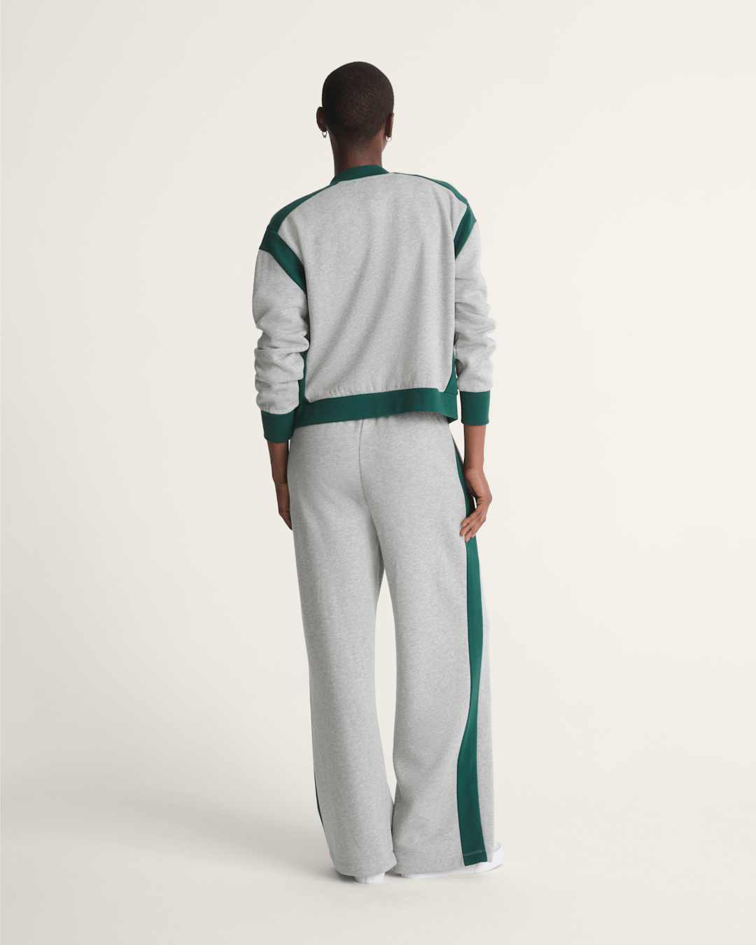 Vans Rookie Track Sweatpants in Grey / Emerald Green