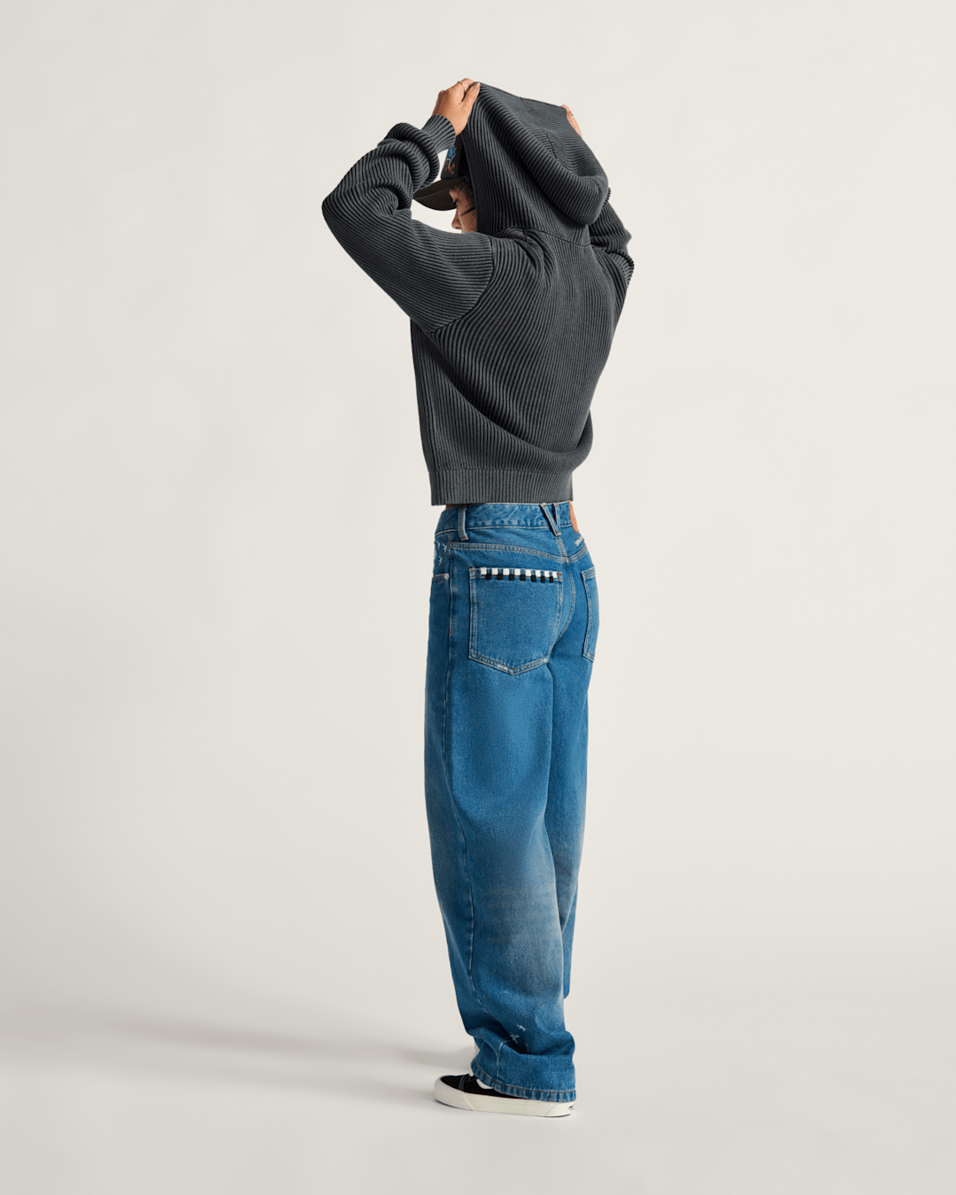 Vans Sirelle Embroidered Denim Pants in Vintage Indigo Blue