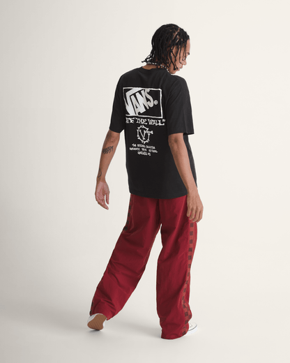 Vans Ronnie Track Pants in Bordeaux Red
