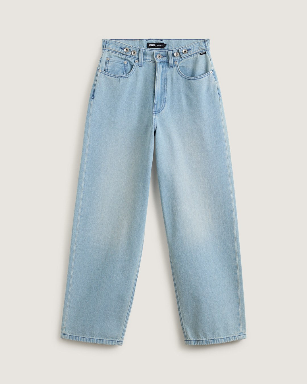Vans Check-5 Baggy Denim Pants in Light Stonewash Grey