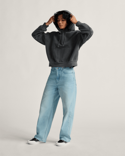 Vans Check-5 Baggy Denim Pants in Light Stonewash Grey
