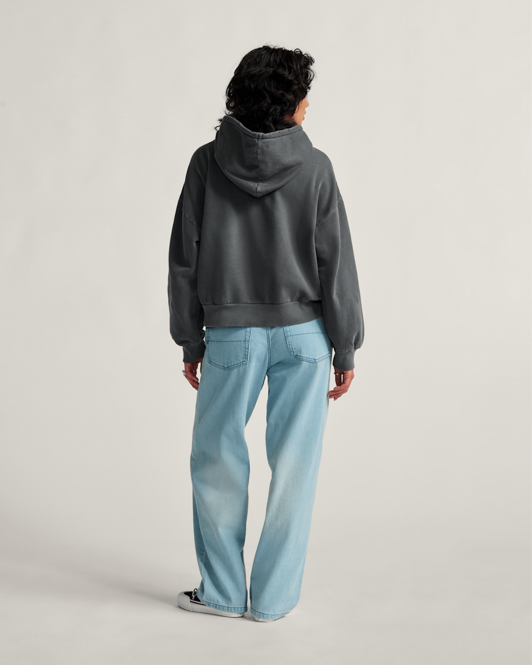Vans Check-5 Baggy Denim Pants in Light Stonewash Grey