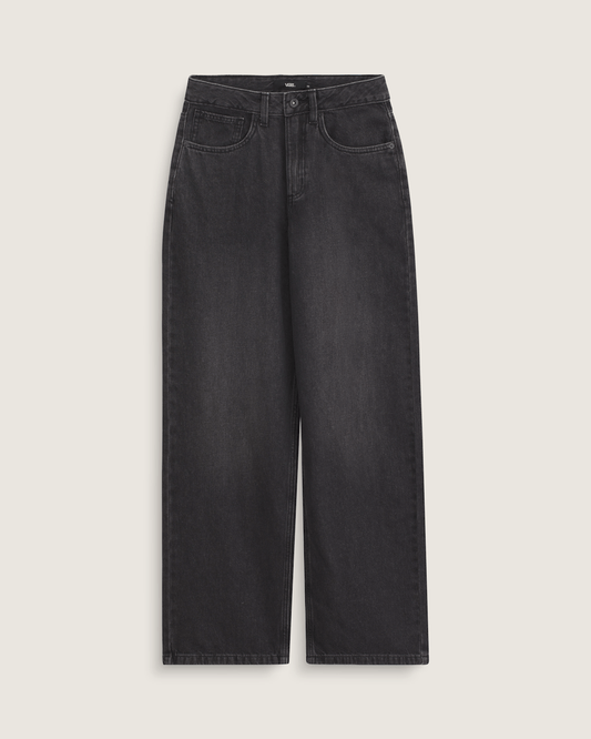 Vans Sirelle 5 Pocket Denim Puddle Pants in Black