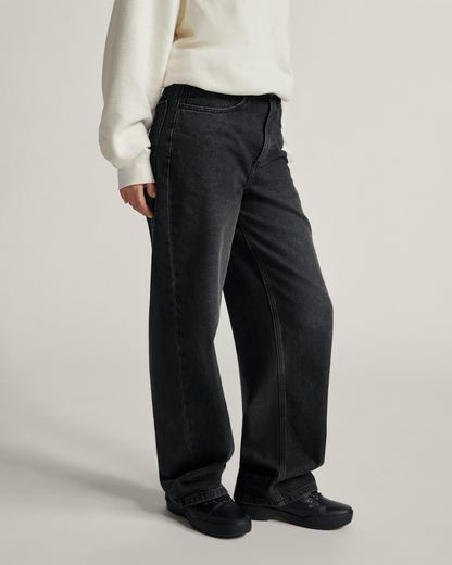 Vans Sirelle 5 Pocket Denim Puddle Pants in Black