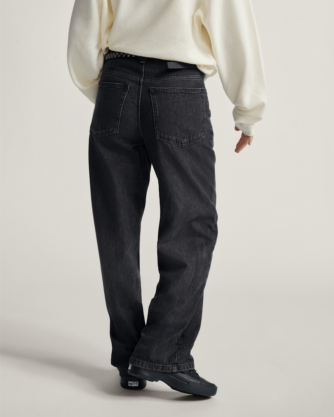 Vans Sirelle 5 Pocket Denim Puddle Pants in Black
