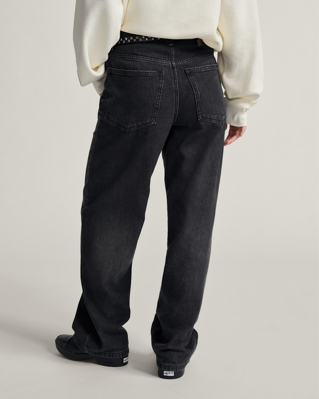 Vans Sirelle 5 Pocket Denim Puddle Pants in Black