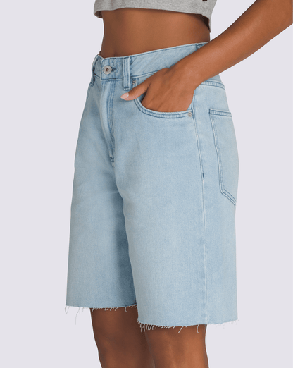 Vans Sirelle Cut-Off 9'' Jorts in Light Stonewash Blue