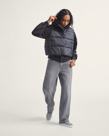 Vans Sirelle 5 Pocket Puddle Pants in Wash Grey
