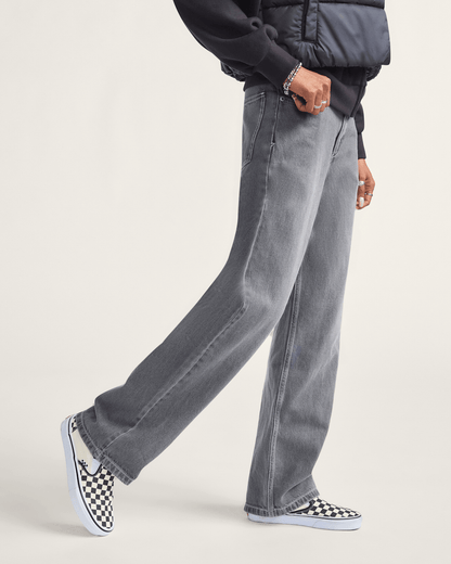 Vans Sirelle 5 Pocket Puddle Pants in Wash Grey