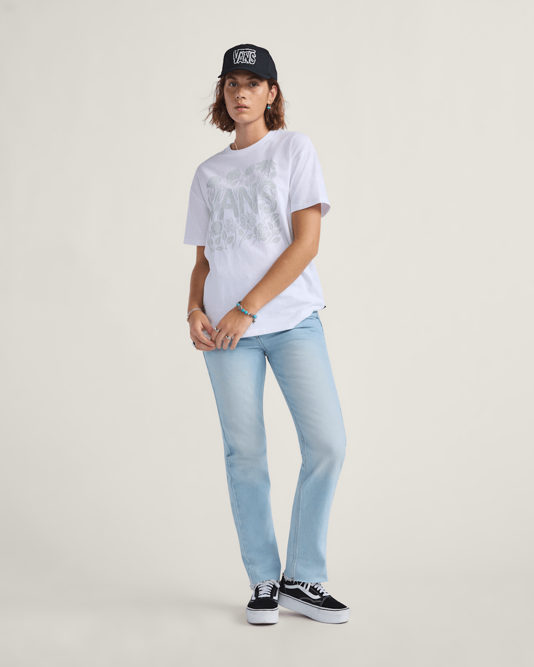 Vans Annabelle Pants in Light Stonewash Blue