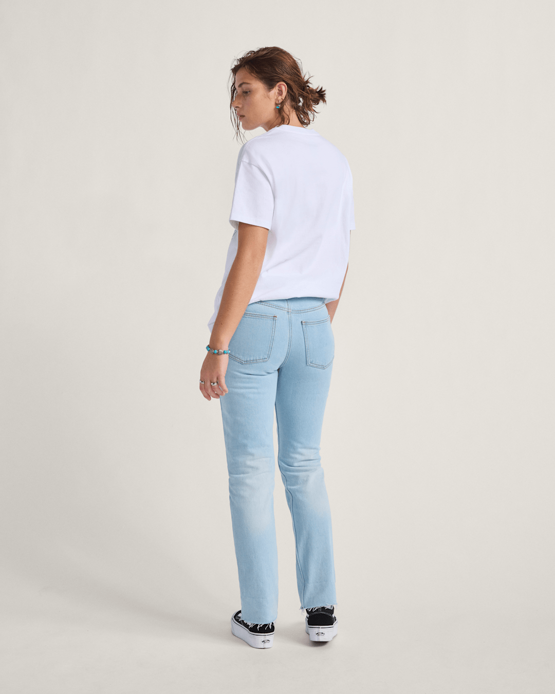 Vans Annabelle Pants in Light Stonewash Blue