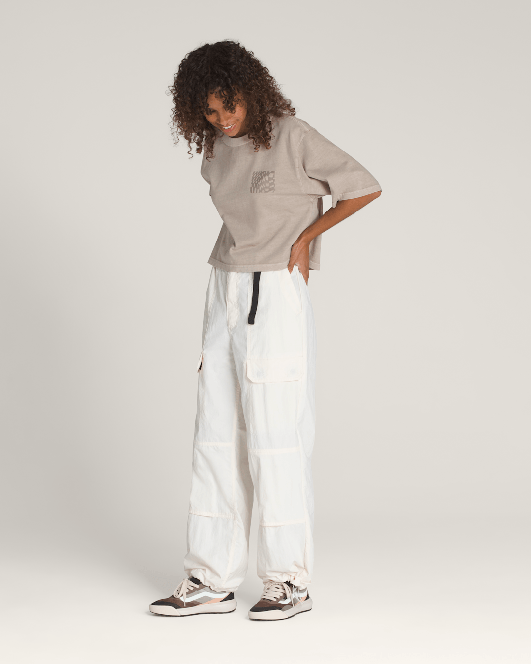 Vans Trek Guide Pants in Cream White