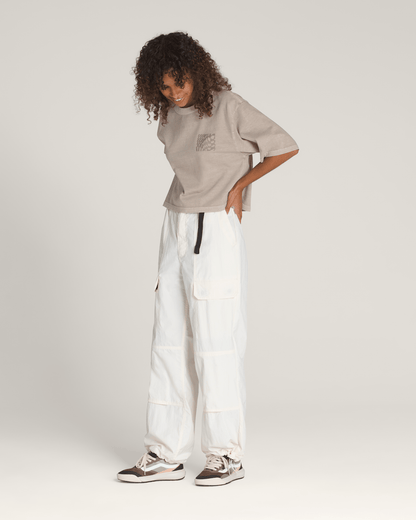 Vans Trek Guide Pants in Cream White
