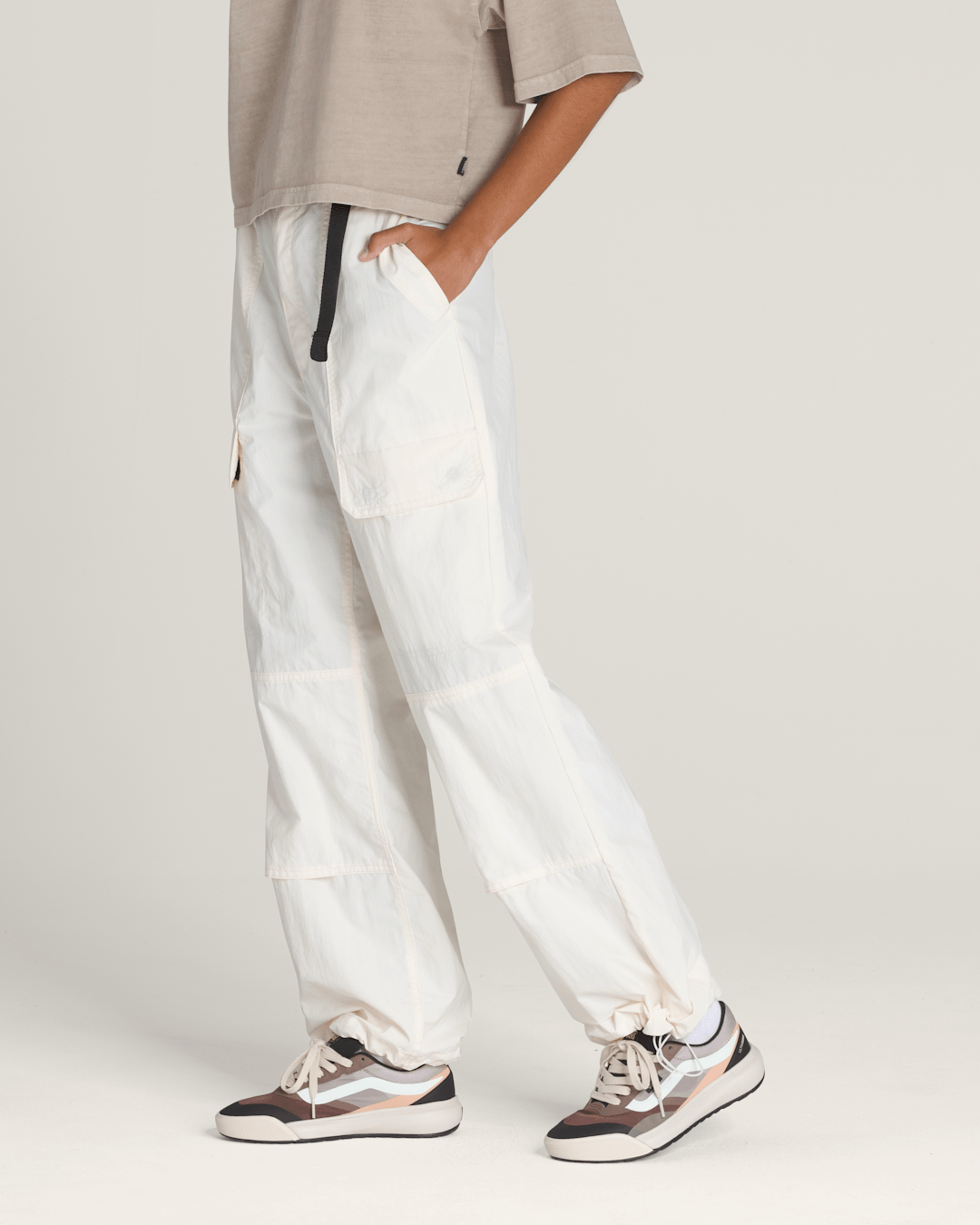 Vans Trek Guide Pants in Cream White