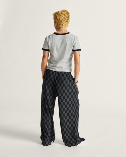 Vans Wren Checkerboard Pants in Checkerboard Black / Grey