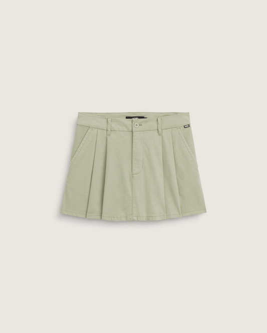 Vans Authentic Chino Mini Skirt in Soft Sage Green