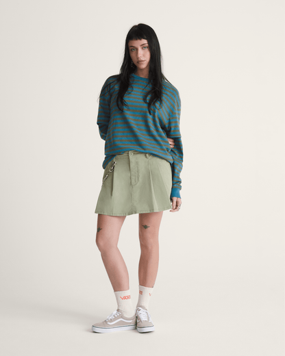 Vans Authentic Chino Mini Skirt in Soft Sage Green