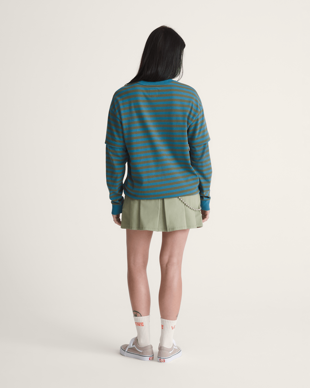 Vans Authentic Chino Mini Skirt in Soft Sage Green