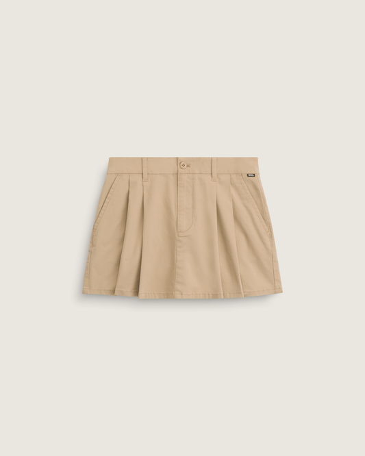 Vans Authentic Chino Mini Skirt in Incense Brown