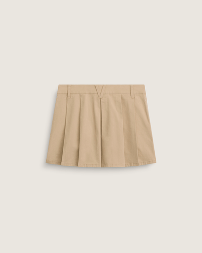 Vans Authentic Chino Mini Skirt in Incense Brown