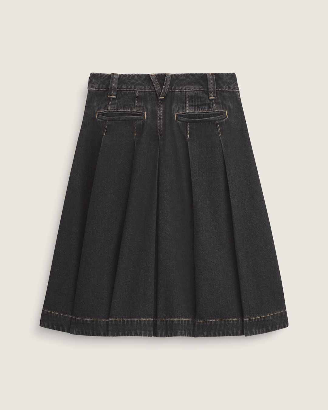 Vans Authentic Chino Denim Skirt in Rinse Black