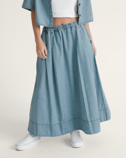 Vans Francesca Full Skirt in True Navy Blue