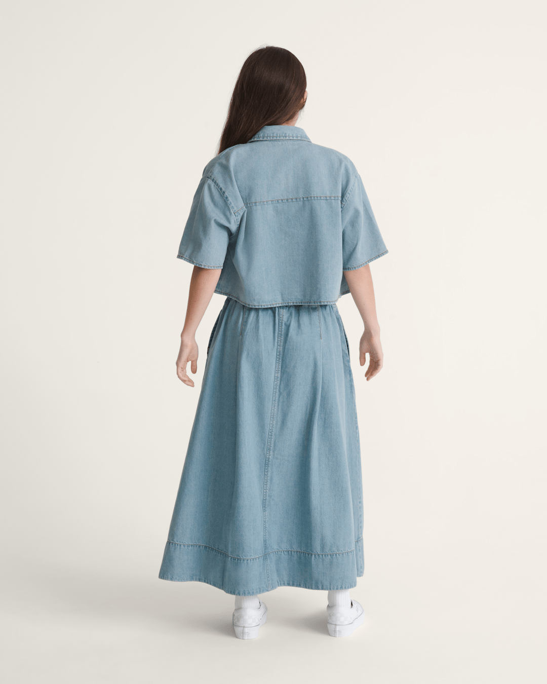 Vans Francesca Full Skirt in True Navy Blue