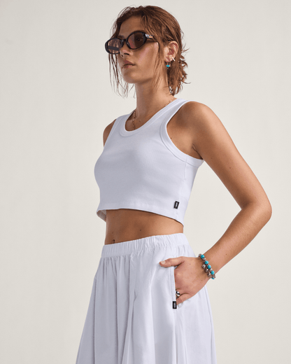 Vans Francesca Full Skirt in White