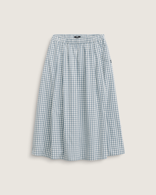 Vans Francesca Full Plaid Skirt in Blue / White