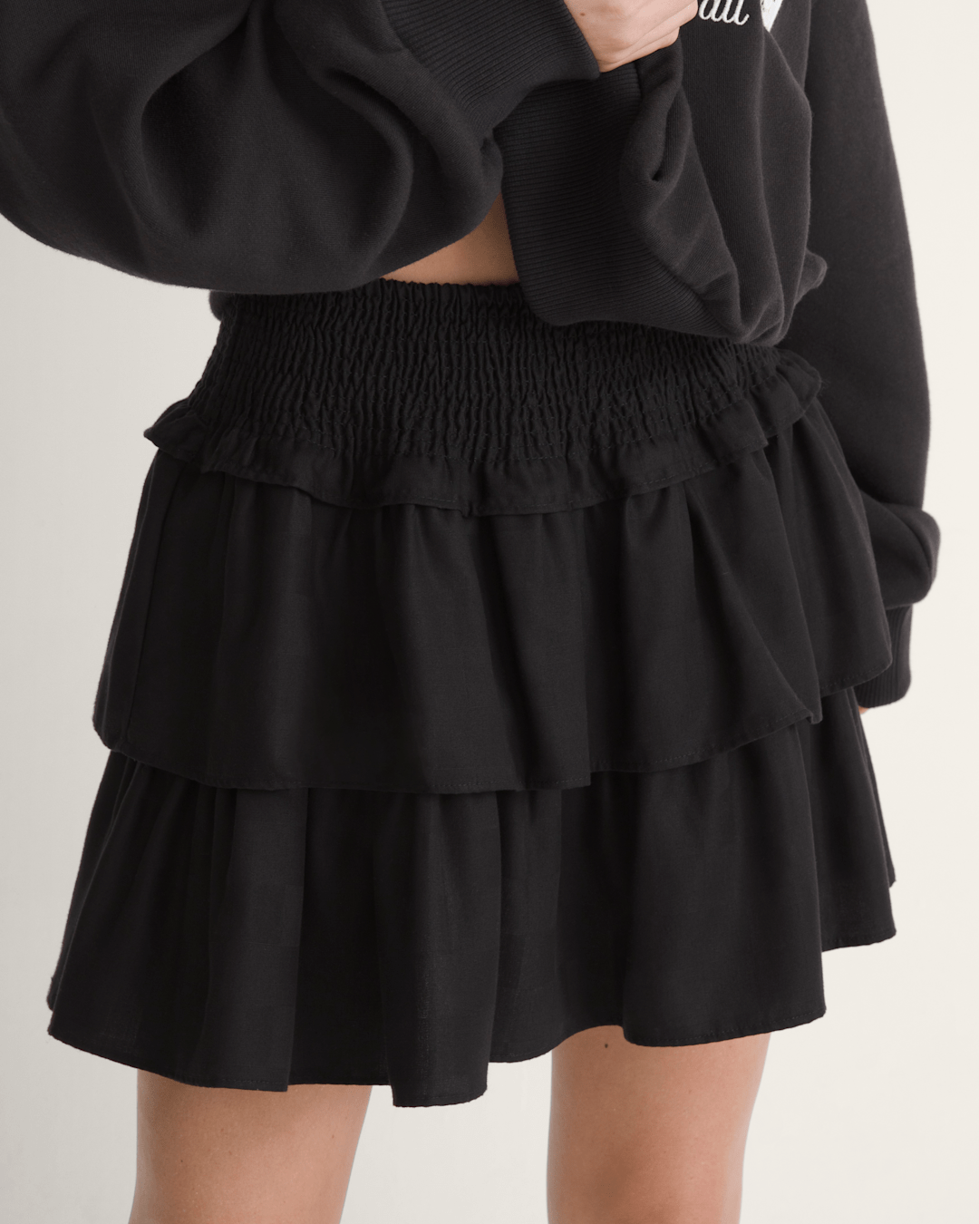 Vans Ava Tiered Mini Skirt in Black