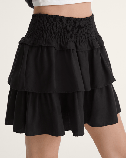 Vans Ava Tiered Mini Skirt in Black