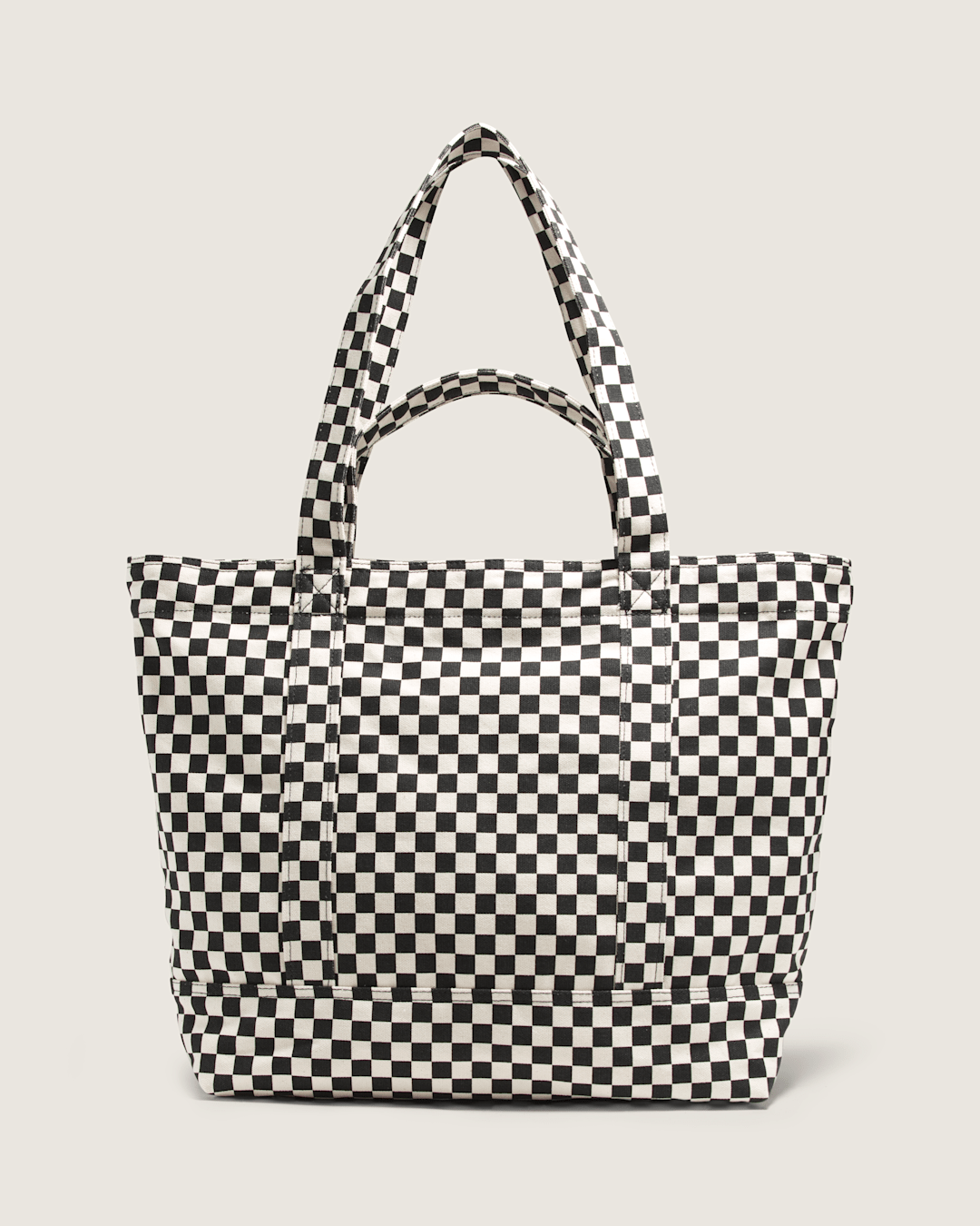 Vans Tell All Zip Tote Bag in Checkerboard Black