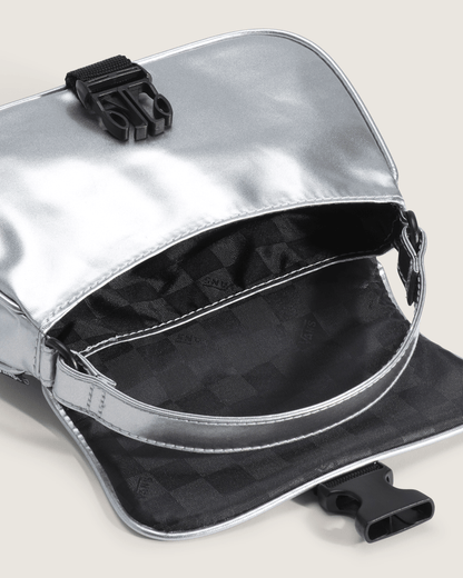 Vans Hooked On Mini Bag in Silver Grey