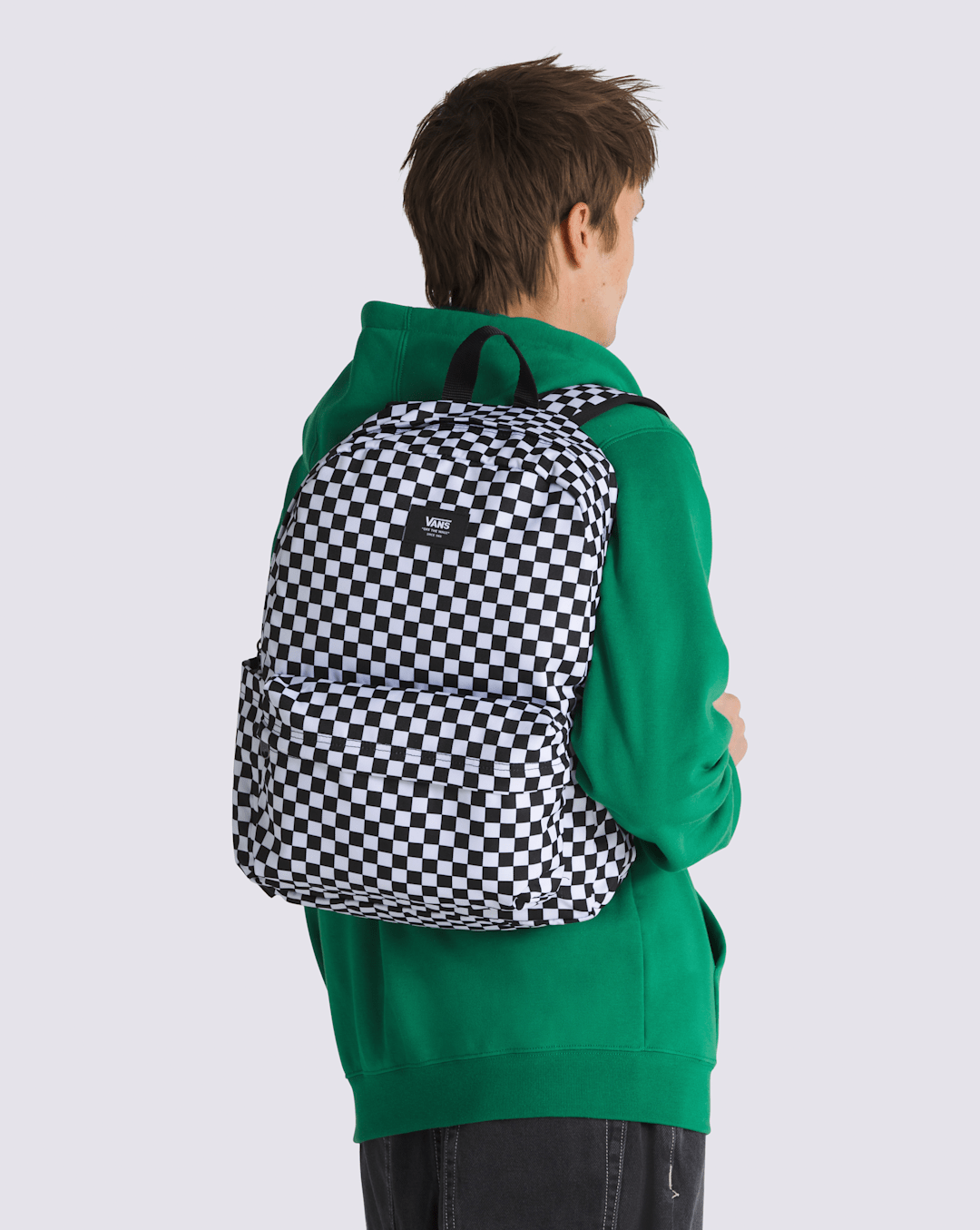 Vans Old Skool Checkerboard Backpack in Checkerboard Black / White