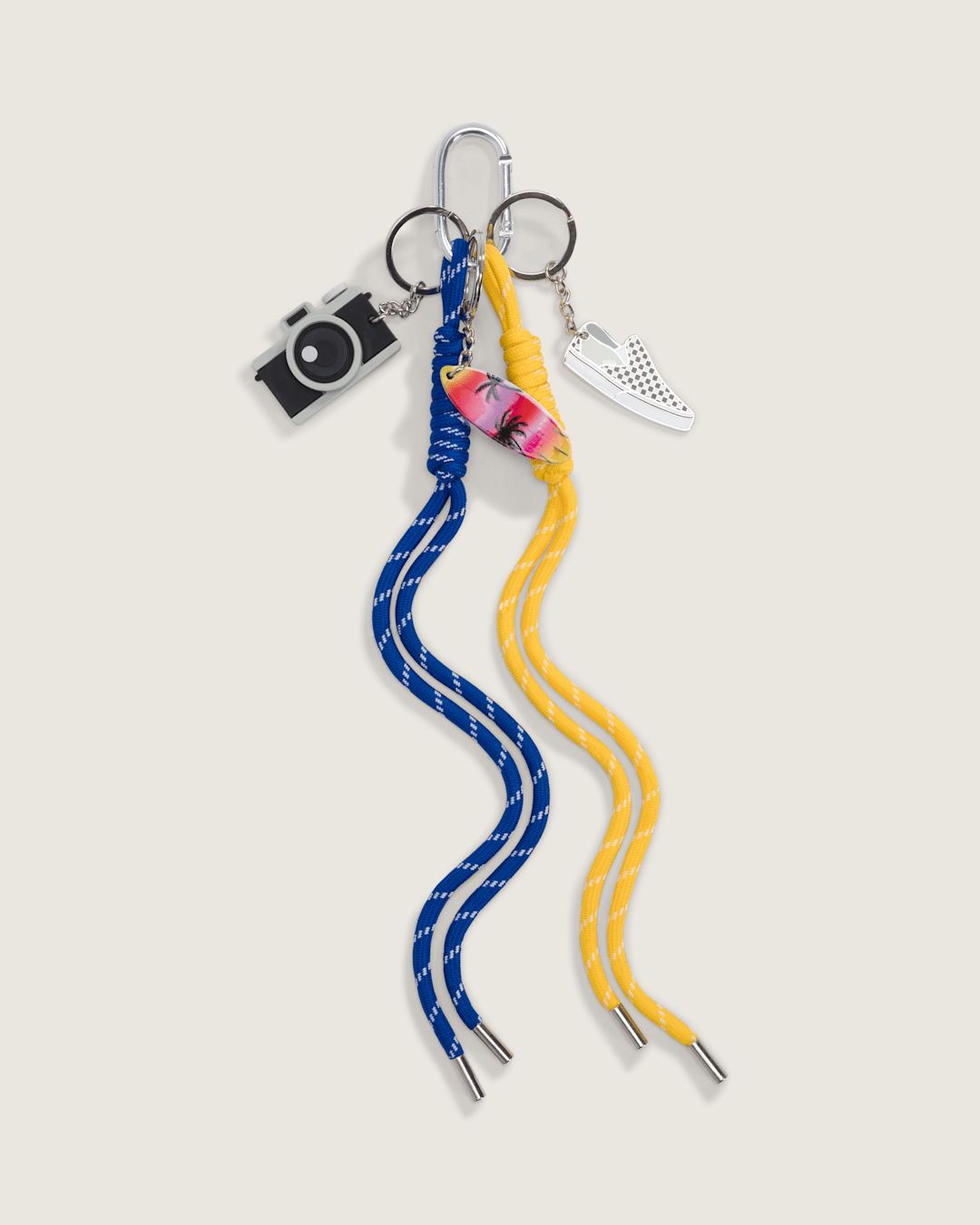 Vans Waffle Shop Sunset Snapshot Bag Charm Set in Blue / Yellow