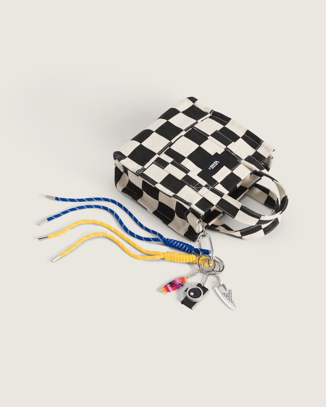 Vans Waffle Shop Sunset Snapshot Bag Charm Set in Blue / Yellow
