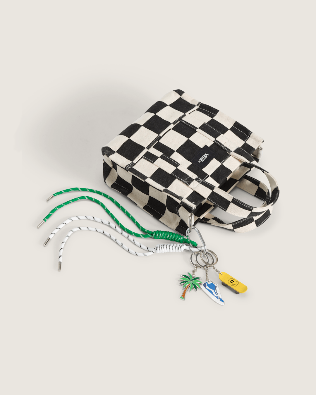Vans Waffle Shop Coastal Cruise Bag Charm Set in Yellow / Green