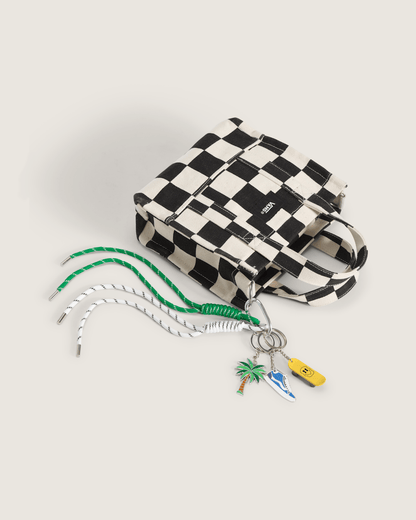 Vans Waffle Shop Coastal Cruise Bag Charm Set in Yellow / Green
