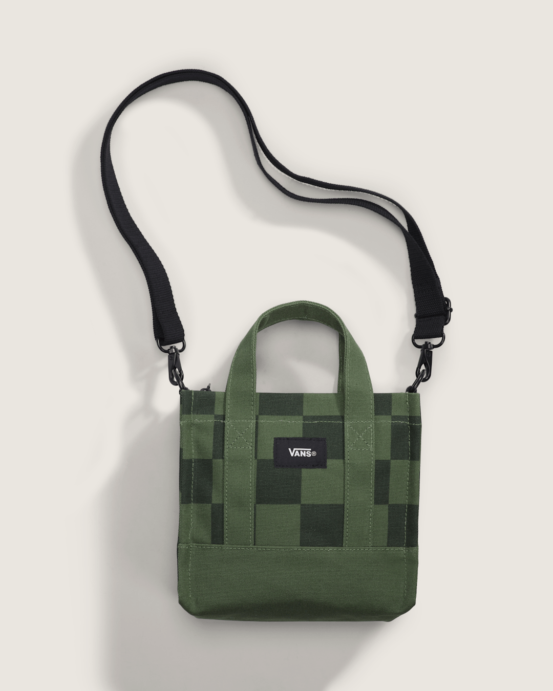 Vans Lil Pergs Tote Bag in Checkerboard Pine Forest Green