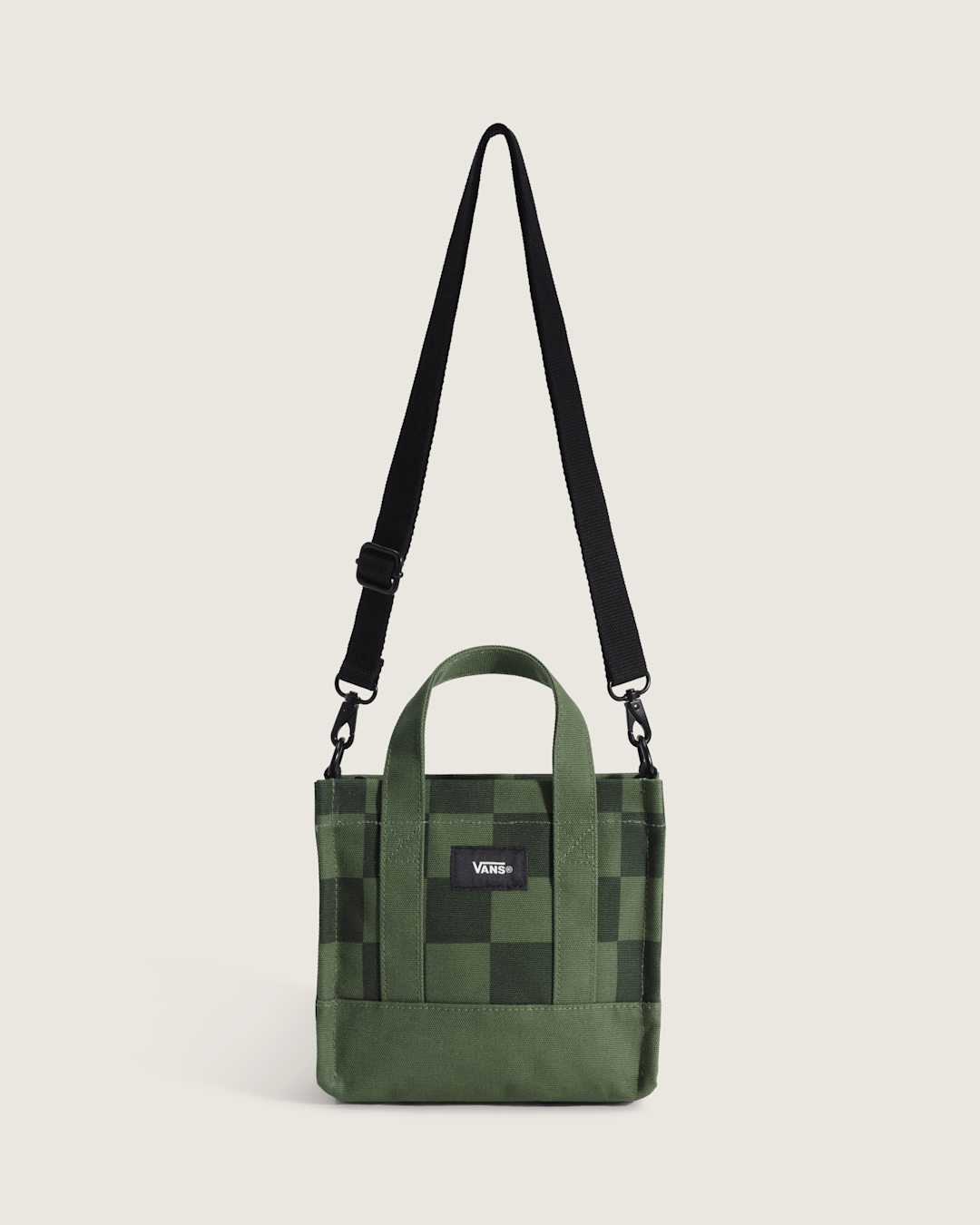 Vans Lil Pergs Tote Bag in Checkerboard Pine Forest Green
