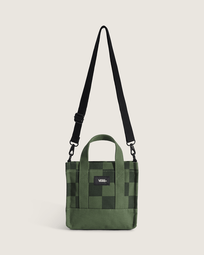 Vans Lil Pergs Tote Bag in Checkerboard Pine Forest Green