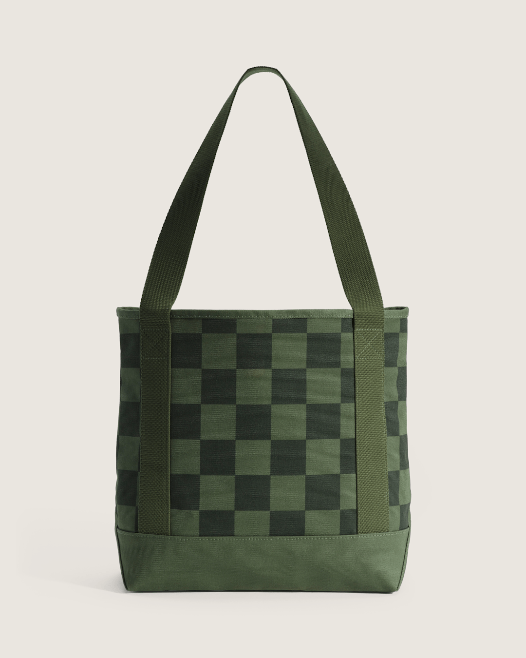 Vans Pergs Midi Tote Bag in Checkerboard Pine Forest Green