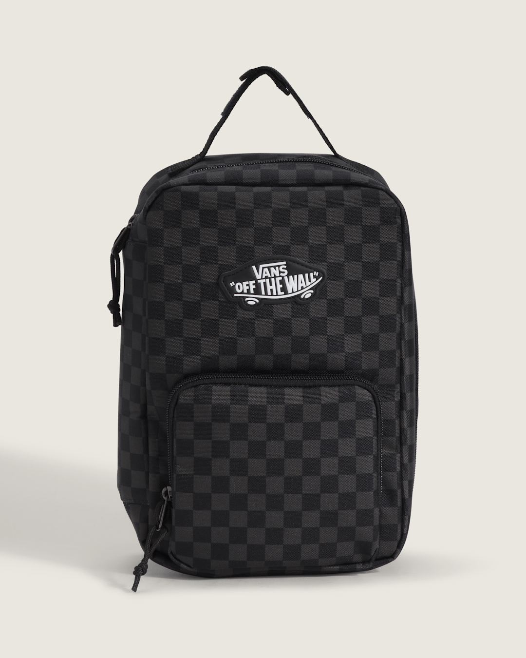 Vans Kids Checkerboard Old Skool Lunch Bag in Charcoal Black