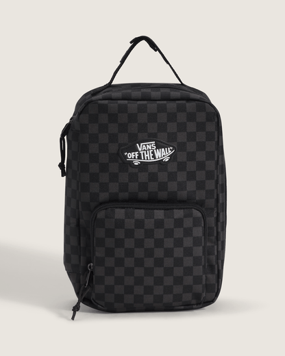 Vans Kids Checkerboard Old Skool Lunch Bag in Charcoal Black