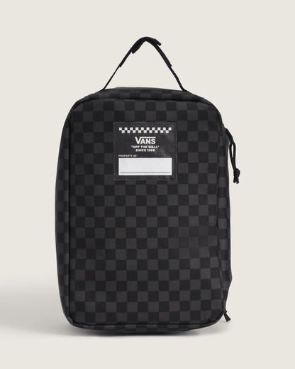 Vans Kids Checkerboard Old Skool Lunch Bag in Charcoal Black