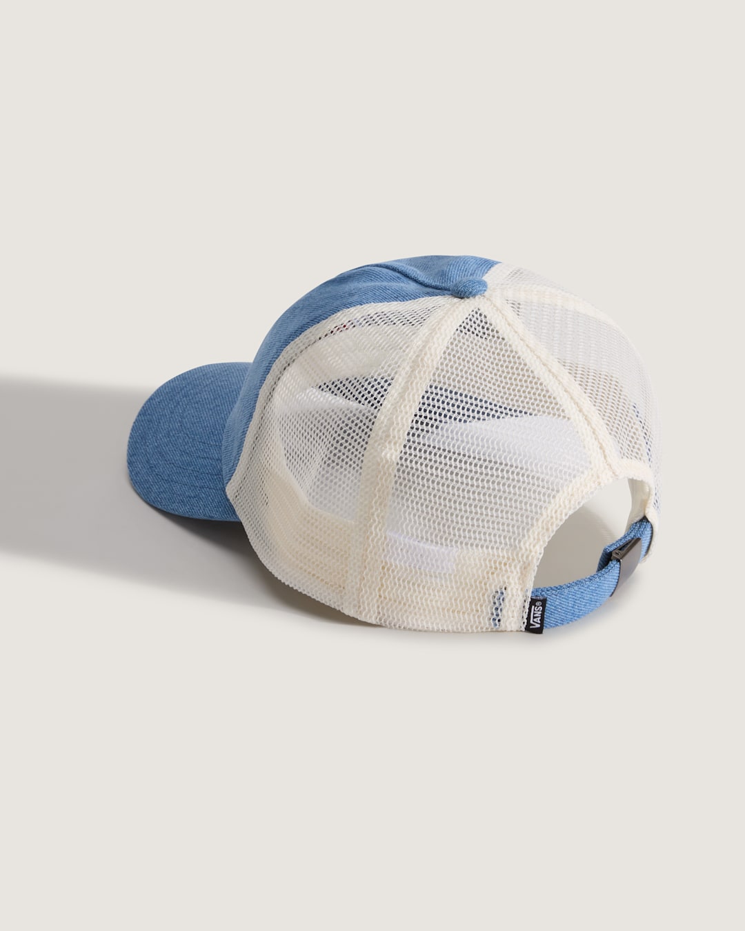 Vans Marked Jockey Trucker Hat in Stonewash Blue